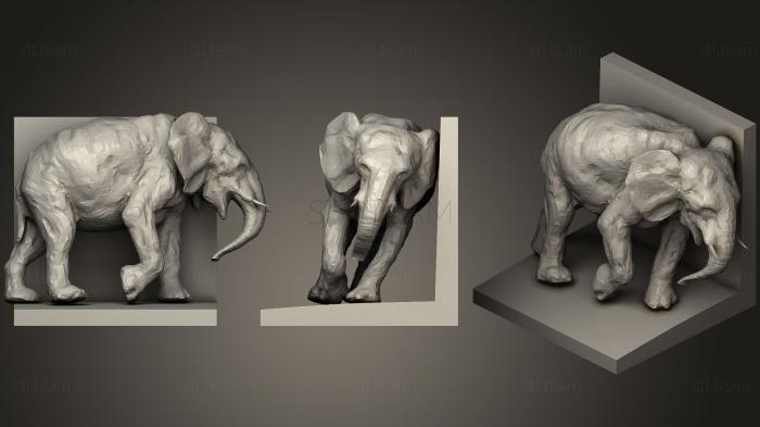 Статуэтки животных Подставки для книг в виде слонов.2
